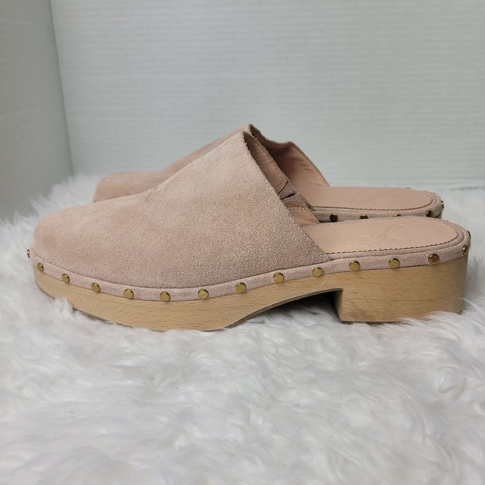 J.Crew Dakota Women's Studded Clogs Size 11 Mauve Blush BJ797 Shoes Like New - Picture 3 of 11